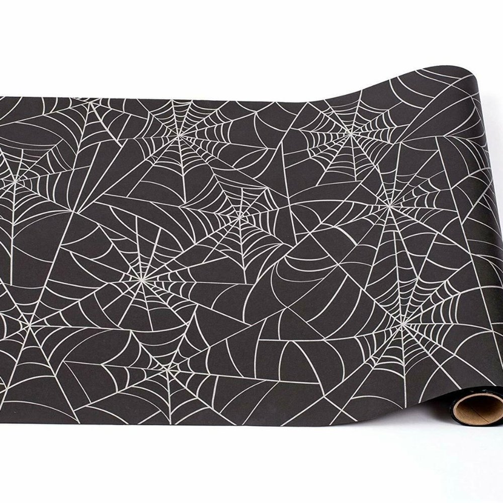Hester and Cook Halloween Spiderweb Paper Table Runner Party Decor